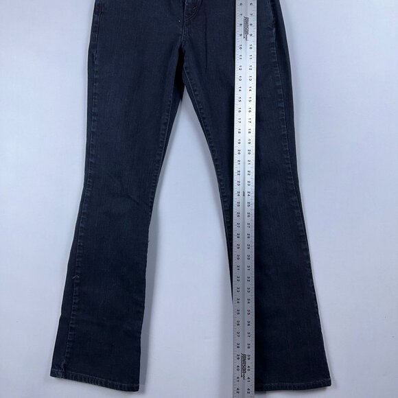 Levis 515 Nouveau Bootcut Jeans Womens Size 10 Long Mid Rise Dark Wash Blue - Picture 10 of 12